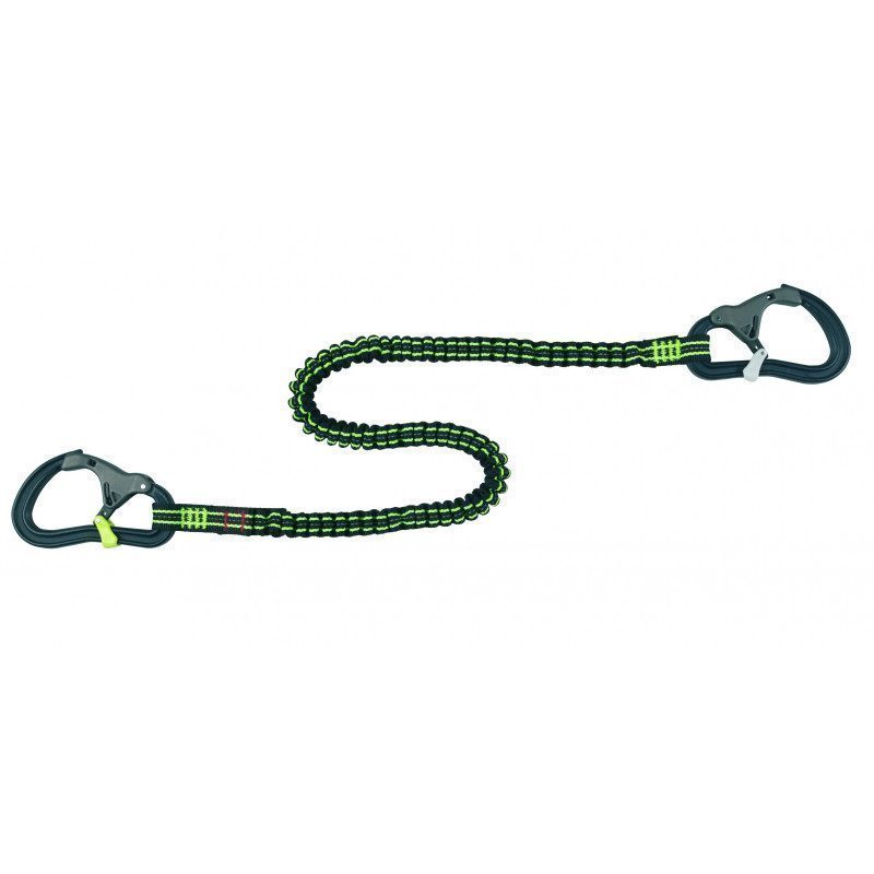 ProLine harness lanyard - Elastic webbing / 2 carabiners | Picksea