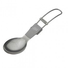 Folding titanium spoon