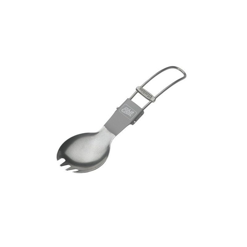 Cuillère/fourchette titane pliable | Picksea Cuillère/fourchette titane pliable | Picksea