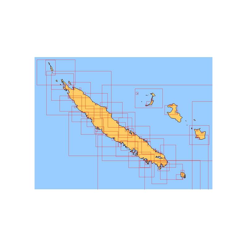 Toutes les cartes marines SHOM autour de la Nouvelle Calédonie | Picksea