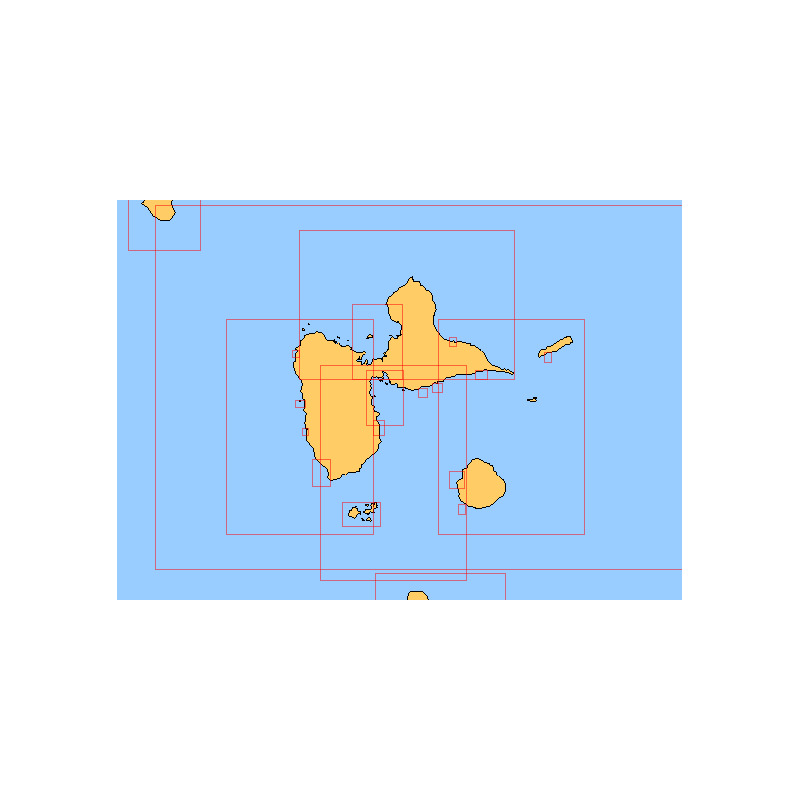 Guadeloupe carte marine | 12 cartes SHOM au choix