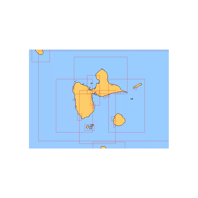 Guadeloupe carte marine | 12 cartes SHOM au choix