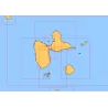 Guadeloupe carte marine | 12 cartes SHOM au choix