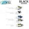 Têtes plombées Deep Kaki Black Minnow | Picksea