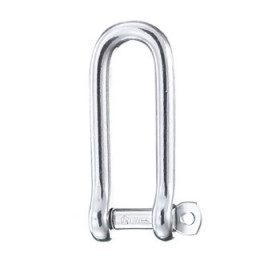 Long shackle with captive pin