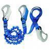 Extendable harness lanyard with double safety carabiners | Picksea