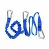 Extendable harness lanyard with firefighter carabiners | Picksea