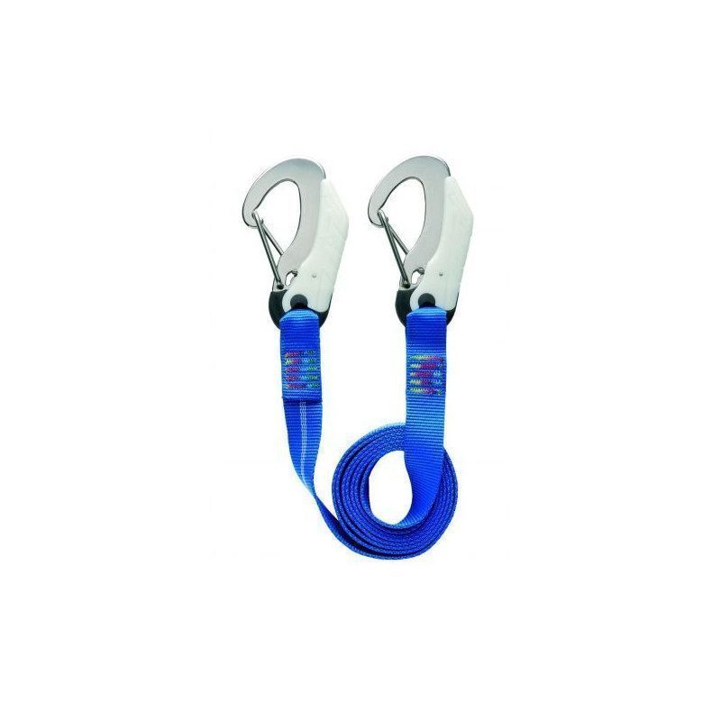 Flat harness lanyard with double safety carabiners | Picksea