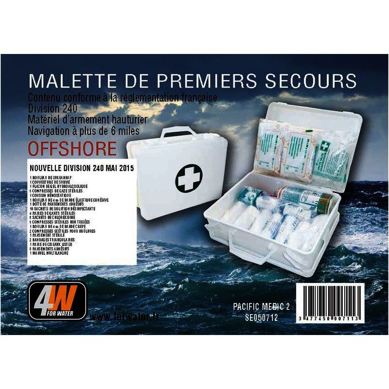 Kit de premier secours Waterproof Care Plus - Trousse bateau