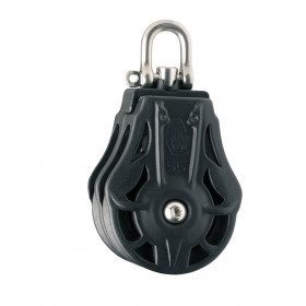 Double pulleys for 8-9 mm rope