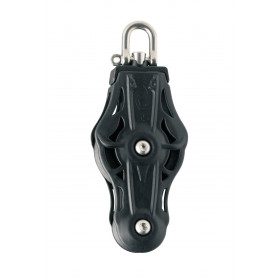 Fiddle pulley for 8-9 mm rope