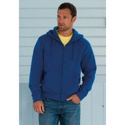 Zip-up hooded sweatshirt