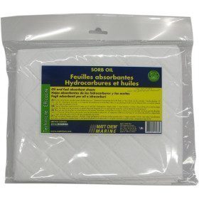 Feuilles absorbantes huile...
