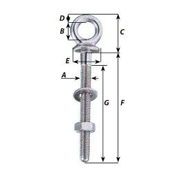 Wichard eyebolts