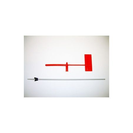 Girouette OPTIPARTS Pour Optimist - Drapeau Rouge PVC - Tige 5mm