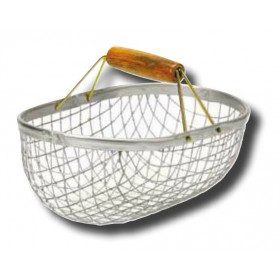 Shell basket in galvanised...