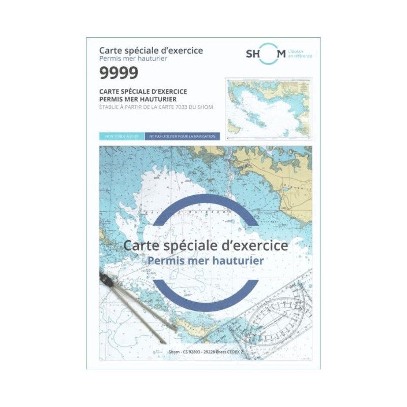 Carte marine 9999 du SHOM | Examen Permis Hauturier Carte marine 9999 du SHOM | Examen Permis Hauturier