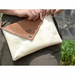 Lys clutch bag Leather and...