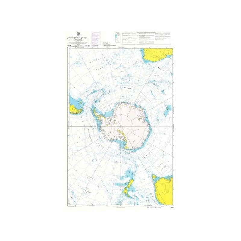Carte Marine Admiralty 4009 Region Antarctique