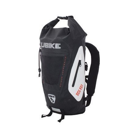 Sac Besace étanche UBIKE 10L - Pour Vélo, Moto, Scooter | Noir Avec Badges Réfléchissants