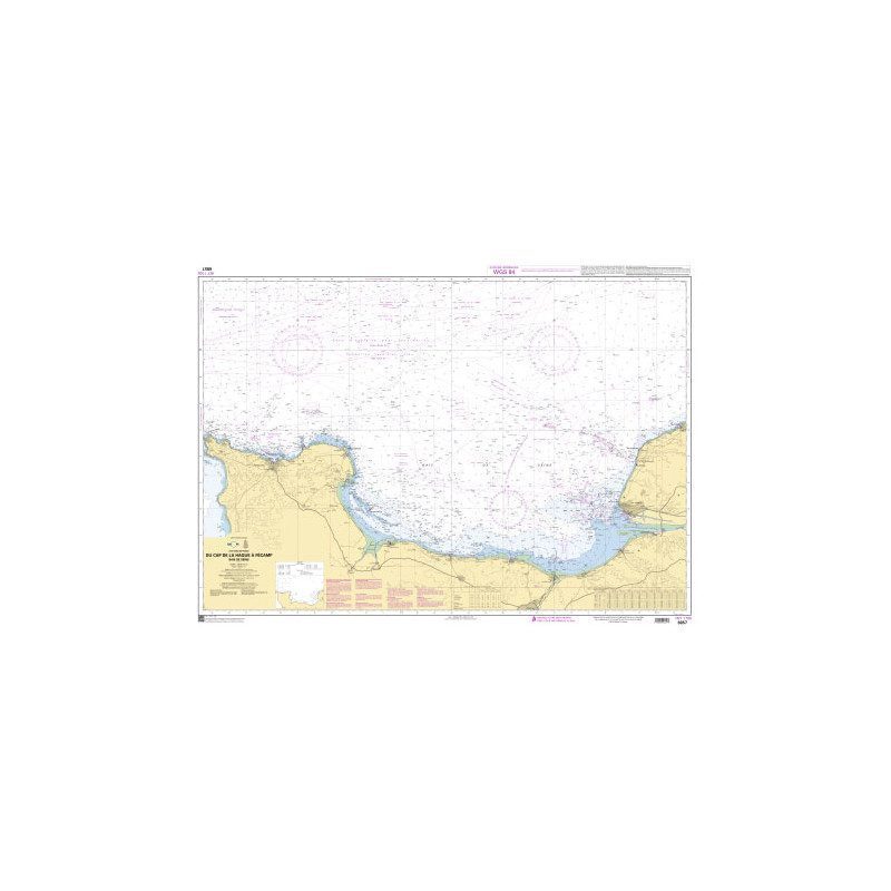 Carte Marine 6857L : Baie de Seine - Du cap de la Hague à Fécamp | Picksea