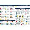 Code marin adhésif A5 Pavillons Maritimes et Régates