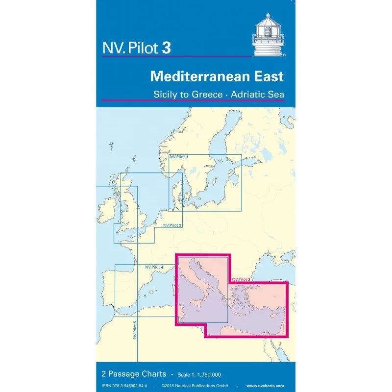 NV Pilot 3 - Carte marine Méditerranée Est | Picksea