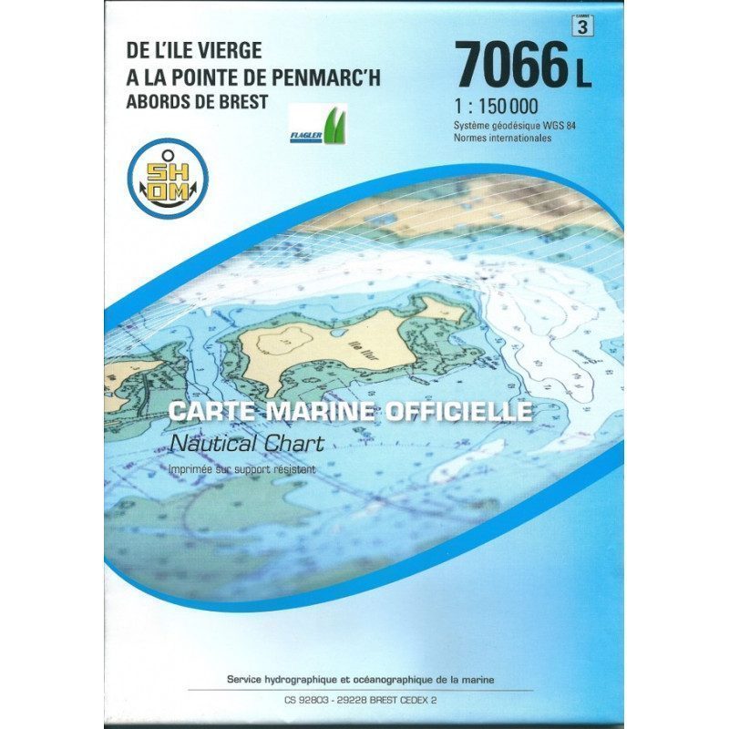 SHOM chart 7066 : from Ile Vierge to Penmarc'h | Picksea