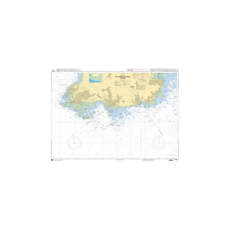 SHOM 7250 flat chart - Penmarc'h point | Picksea
