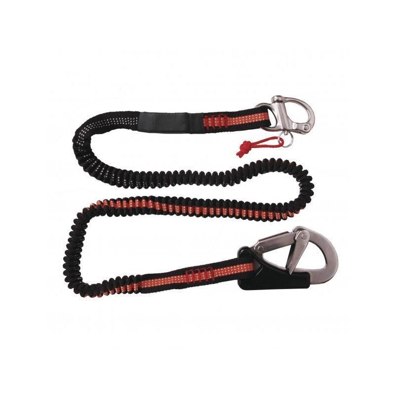 Elastic lanyard with 2 stainless steel carabiners | Picksea