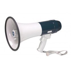 Megaphone with integrated...