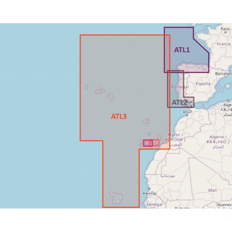 NV-CHARTS | Cartes Marines Zone Atlantique | Picksea