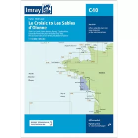 carte Imray C40 du Croisic aux Sables d'Olonne couverture