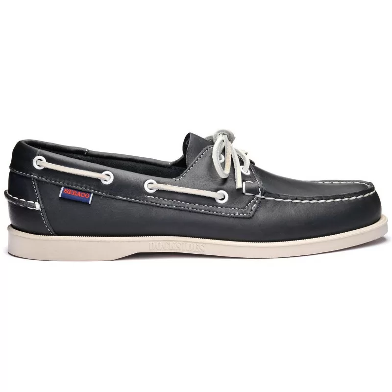 Sebago Docksides Leather Blue Navy | Boat shoes for men and women Sebago Docksides Leather Blue Navy | Boat shoes for men and women