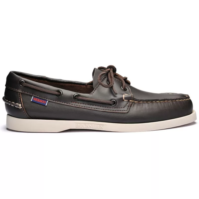 Sebago Docksides 901 marron vu droite Sebago Docksides 901 marron vu droite