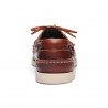 Docksides Cuir Ciré Marron Foncé pour Homme et Femme