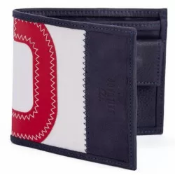 Navy wallet in recycled...