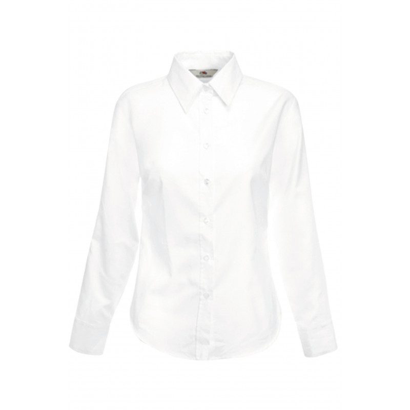 Chemise Oxford Femme légère manches longues