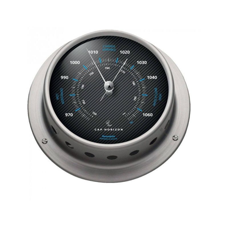 Barometer RACING 85 stainless steel satin finish