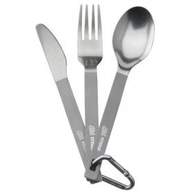3 pieceS titanium cutlery set