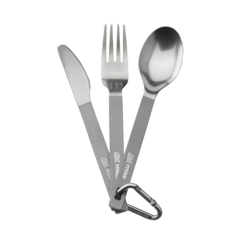 3-piece titanium cutlery set