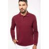 Polo manches longues 100% coton Homme