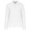 Men's 100% cotton long sleeve polo shirt