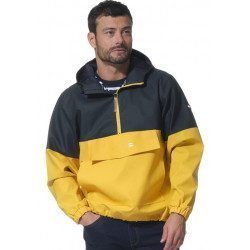 Ciré Cassien 1/2 zip marine-jaune