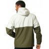 Cassien raincoat white green for men