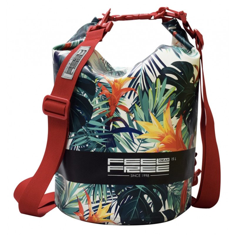 Waterproof bag Dry Tube tropical Green Red