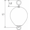 Schema Bouée de mouillage Diam 39cm Tige courte