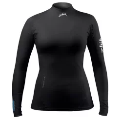 Top Eco Spandex manches longues Noir Femme