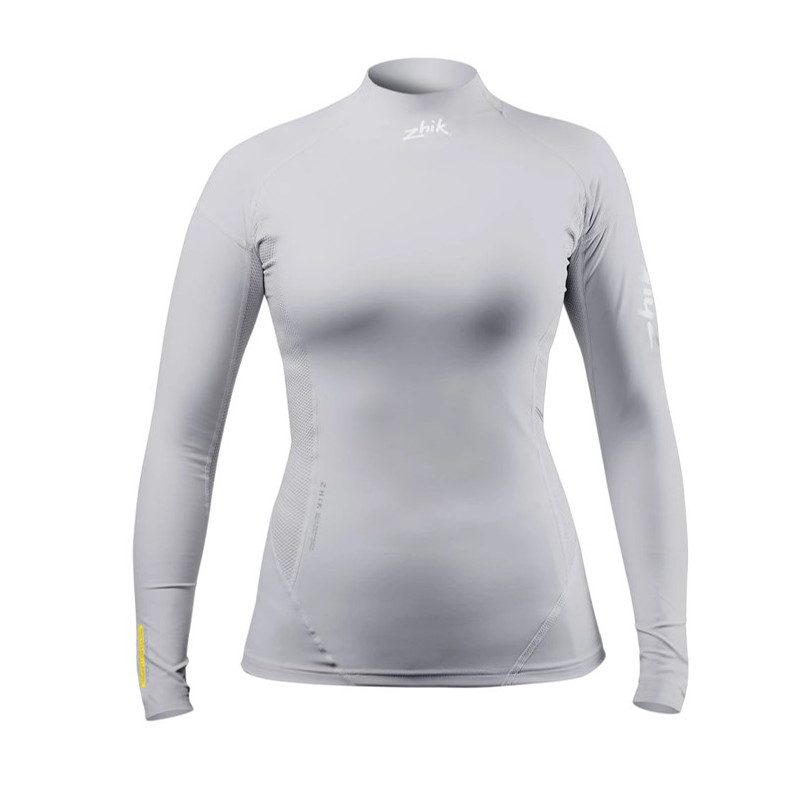 Top Eco Spandex Femme manches longues Gris