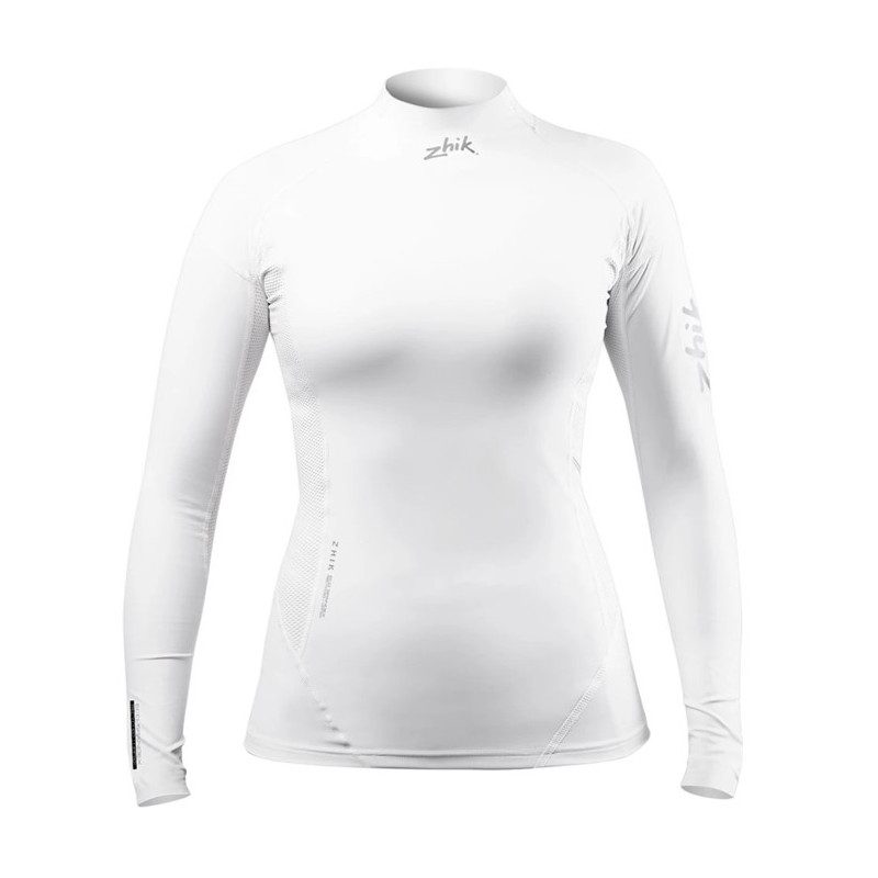 Top Eco Spandex Femme manches longues Blanc